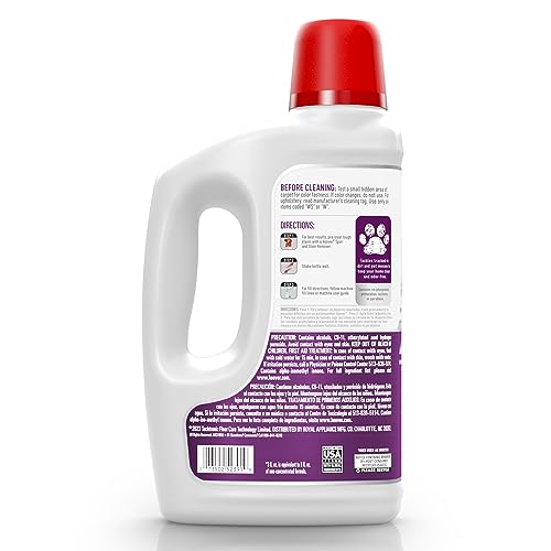 Hoover Oxy Pet Urine & Stain Eliminator Carpet Cleaning Shampoo, Concentrated Machine Cleaner Solution, 50oz Formula, AH31955, White (Packaging may Vary)
