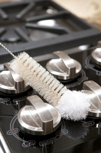 Casabella Glassware Cleaning Brushes with Soft Microfiber Tips, Set of 3