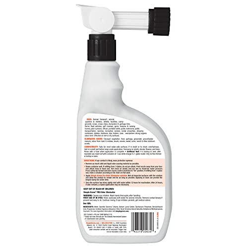 Simple Green Pro Outdoor Odor Eliminator 32oz Hose End- Professional & Commercial Grade Enzyme Cleaner - Ideal for Farms, Athletic Facilities,