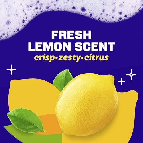 Mr. Clean Magic Eraser Sponge, Bathroom, Shower, Tub Cleaner, Soap Scum Remover, Bathroom Cleaning Supplies, Dawn Cleaning Power with Lemon Scent, Shower & Tub, 8ct