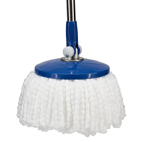 3 Pack Spin Mop Replacement Head for Hurrica, Mopnad, Cassabel and Other 360 Spin Mop Systems, Microfiber Spin Mop Refills (3pc-White)