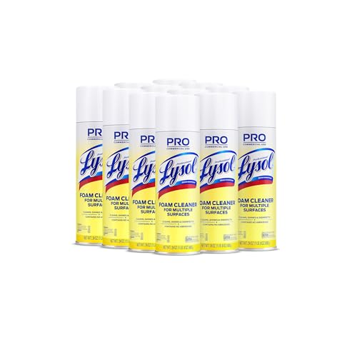 Lysol Professional Foam Cleaner for Multiple Surfaces, 24 Ounce