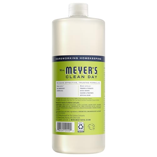 MRS. MEYER'S CLEAN DAY Multi-Surface Everyday Concentrate, Lemon Verbena Scent, 32 Fl Oz Bottle