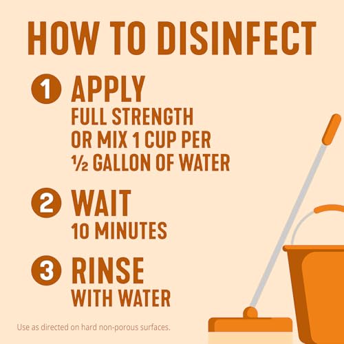 Pine-Sol Mandarin Sunrise Multi-Purpose Cleaner, 4X Cleaning Action, 48oz Pack of 2