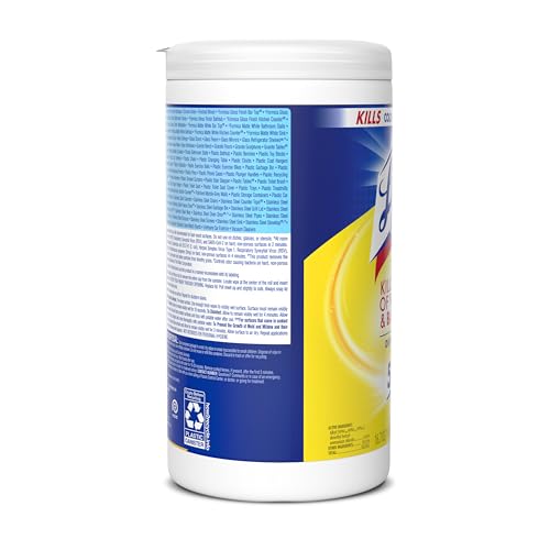 Lysol Disinfectant Wipes, Multi-Surface Antibacterial Cleaning Wipes, for Disinfecting and Cleaning, Lemon and Lime Blossom, 80 Count (Pack of 1)
