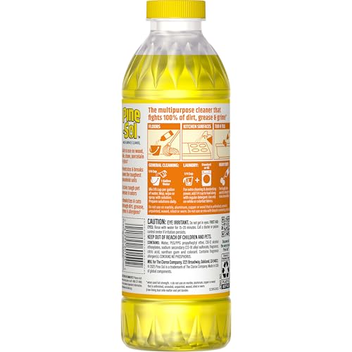Pine-Sol Multi-Surface Cleaner, Lemon Fresh, 24 Fluid Ounces (Package May Vary)