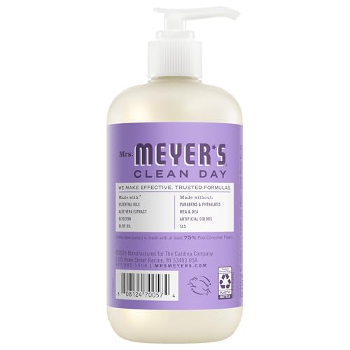 MRS. MEYER'S CLEAN DAY Hand Soap,Lilac Scent, 12.5 Fl Oz Bottle