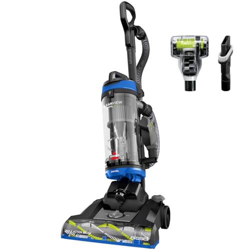 Bissell CleanView Swivel Vacuum with Triple Action Brush Roll, Swivel Steering, Extension Wand, Easy-Empty Dirt Tank, Multi-Cyclonic Suction System
