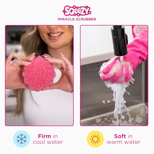 Stardrops- The Pink Stuff Miracle Cleaning Paste - SQeeZY Scrubber Sponge Bundle