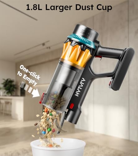 Cordless Vacuum Cleaner, 650W 55Kpa 70 Mins Cordless Stick Vacuum, Self-Standing Wireless Vacuum with Touch Screen, Anti-Tangle Vacuum Cordless, Rechargeable Vacuum Cleaners for Home/Pet Hair/Carpet