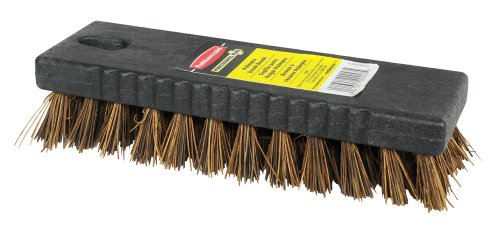 Rubbermaid Yellow Palmyra Charcoal Bristle Cleaning Brush, Ideal for General Purpose, Wet/Dry Use