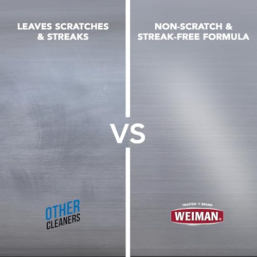 Weiman Stainless Steel Cleaner, 30 Count Wipes, Anti-Fingerprint, Removes Grease, Water Spots, Streaks & Residue, Polishing Cleaner Safe for Appliances, Chrome, Sinks & Grill Exteriors