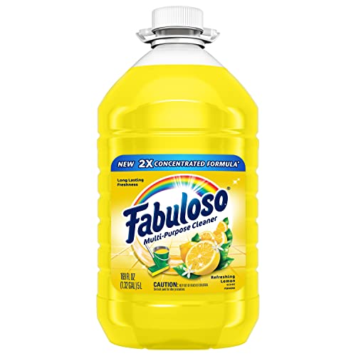 Fabuloso 2X Multi-Purpose Cleaner, No Rinse Floor Cleaner, Long-Lasting Freshness, Refreshing Lemon Scent, 169 fl oz