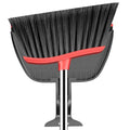 EZKEY Broom and Step-on Dustpan Set, 59-in Adjustable Long Handle Broom with Dustpan Combo Set Outdoor Angle Broom for Sweeping Indoor Dust Pet Hair for Cleaning Kitchen Garage Deck Patio, Black&Red