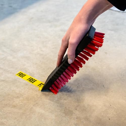 Libman Heavy-Duty Scrub Brush with Scraper – Durable Resin Block, Recycled PET Bristles – Industrial Strength for Kitchen, Bathroom, Garage, Grout & Outdoor – Ergonomic Grip – 2 Pack