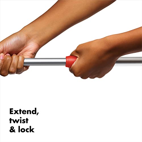 OXO Good Grips Extendable Shower, Tub and Tile Scrubber – 42 in, Versatile Cleaning Supplies, Non-Scratch Shower Cleaner with Adjustable Handle
