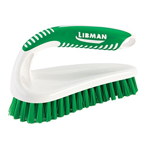 LIBMAN Scrub Brush - Heavy Duty Cleaning Brush with Strong Bristles - 3 pk Durable Scrub Brushes for Cleaning Bathroom, Kitchen, Floor, Shower, Sink, Tub, Carpet - All Purpose