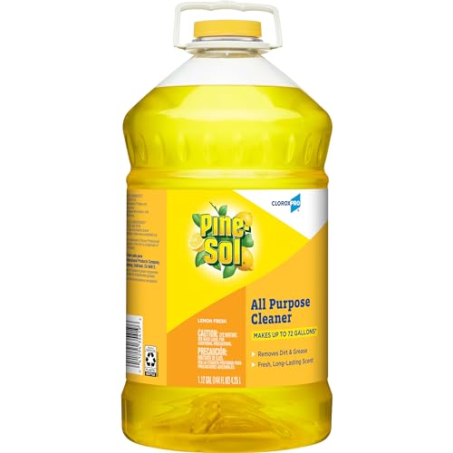 CloroxPro Pine-Sol All Purpose Cleaner, Lemon Fresh, 144 Ounces (Package May Vary)