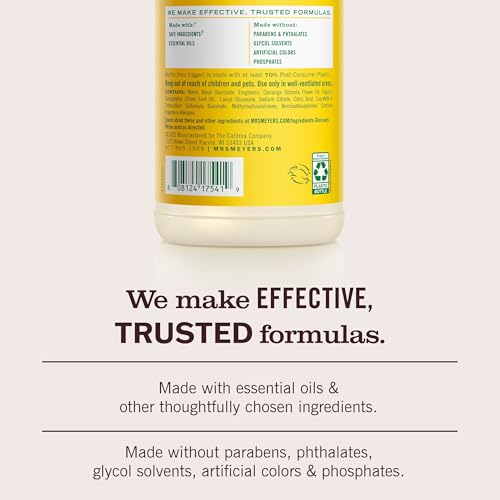 MRS. MEYER'S CLEAN DAY Multi-Surface Everyday Cleaner, Honeysuckle Scent, 16 Fl Oz Bottle - 3 Pack