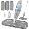 Microfiber Spray Mops for Floors Cleaning: EXEGO Dust Wet Mop with 3 Washable Reusable Pads for Swiffer Powermop &1 Refillable Bottle - Flat Floor Mop for Hardwood Laminate Ceramic Tiles Vinyl Wood