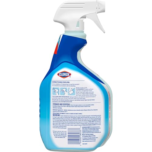 CLOROX Bathroom Disinfecting Cleaner, Original, Spray Bottle, 30 Fl Oz (Pack May Vary)