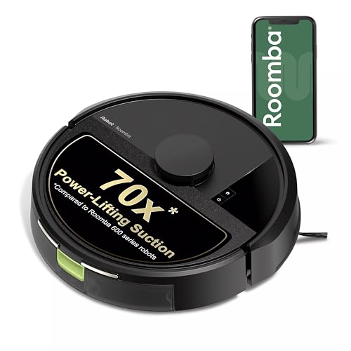 iRobot Roomba 105X Robot Vacuum, Smart LiDAR Mapping, 70X Power‑Lifting Suction, Custom Room Cleaning, App & Voice Control, Auto Recharge, Great for Homes with Pets & Kids