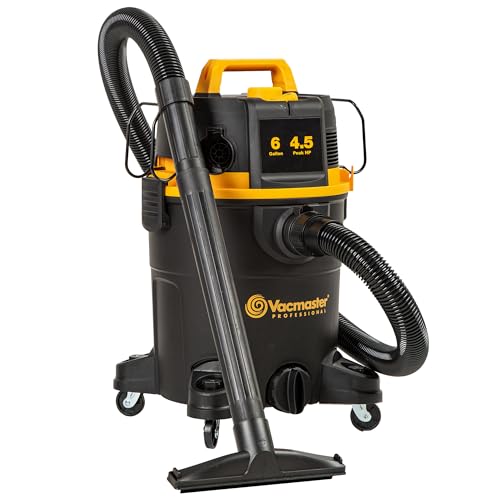 Vacmaster Professional 6 Gallon 4.5 Peak HP Wet/Dry Vacuum with Self-Cleaning Filter System - VDK611PF 0201