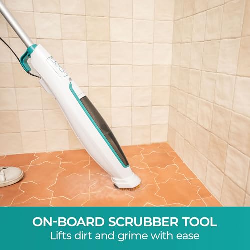 Kenmore SM2060 S200 Series Steam Mop for Floor Cleaning with Easy Scrubber & 2pcs Washable Pads, 2 Modes, Quick-Heating, Lightweight for Hardwood and Tile