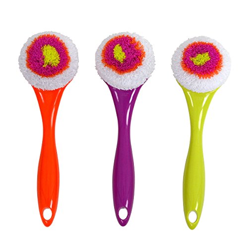 Casabella All-Purpose 11.45" Dish Cleaning Scrub Brush, Color May Vary
