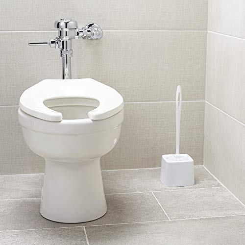 Rubbermaid Commercial Products Toilet Bowl Brush with Plastic Handle, 14.5-Inches, White, for Bathroom/Restroom, Pack of 24