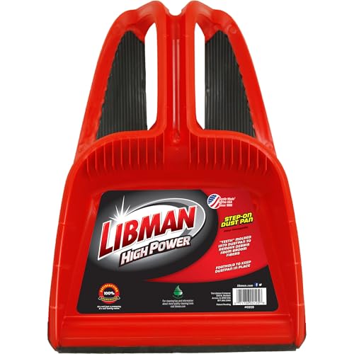 Libman 2125 Step-On Dust Pan with Molded Cleaning Teeth