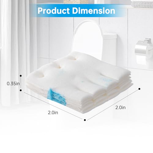 24 Pack Flushable Refills Compatible with Scrubbing Bubbles Toilet Bowl Brush, Disposable Cleaner Refills Pads for Scrubbing Bubbles Toilet Wand, Toilet Brush Refill Accessories (Only Pads)