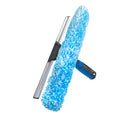 Unger Professional Connect and Clean 2-in-1 Squeegee and Scrubber, 14” Window Cleaning Tool, Essential Glass Cleaner for Commercial and Residential Use, Reusable Microfiber Sleeve, Streak-Free Results