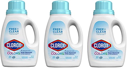 Clorox 2 for Colors, Free & Clear Stain Remover and Color Brightener, 33 Ounces (package May Vary) (Three Pack)