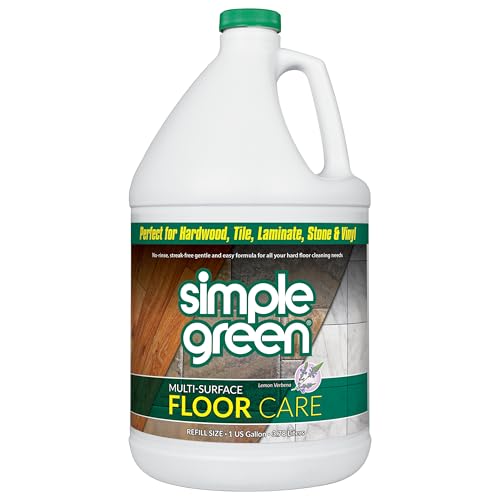 Simple Green Multi-Surface Floor Care - Cleans Hardwood, Vinyl, Laminate, Tile, Concrete and Other Wood - pH Neutral Floor Cleaner 1Gal