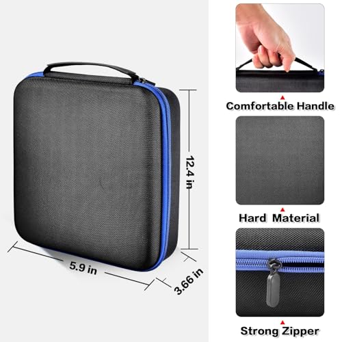 PAIYULE Case for Dremel Versa Power Scrubber Kit Cleaning Tool PC10-07/ PC360-5 Grout Brush, Bathroom Shower Scrub Kitchen & Bathtub Cleaner Holder for More Kinds Spin Scrubbers, Sponge Pads(Box Only)