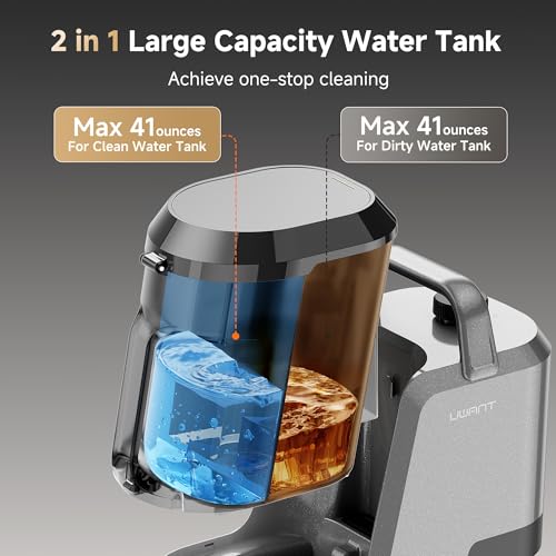 Uwant 18Kpa Carpet Cleaner Machine with 3 System Powerful Suction Upholstery Cleaner Machine for Pet with Oxy Pro Solution Set of 1