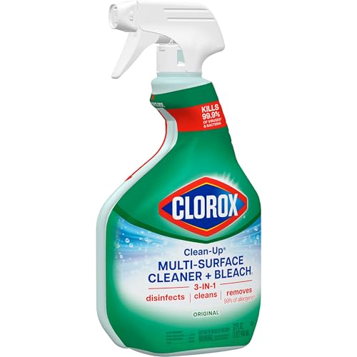 Clorox Clean-Up Multi-Surface Cleaner with Bleach, Original, Spray Bottle, 32 Fl Oz. (Pack May Vary)
