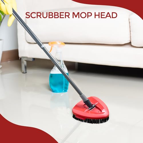 2-Pack Replacement Scrub Brush Heads Compatible with EasyWring Spin Mop