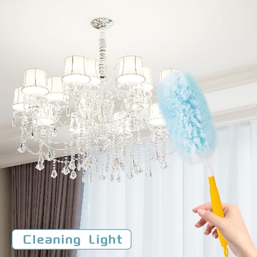 40 Count Duster Refills Kit for swiffer Duster,360° Heavy Duty Duster Refills, Disposable Microfiber Duster for Cleaning Home (40 Count Refills+2Handle)