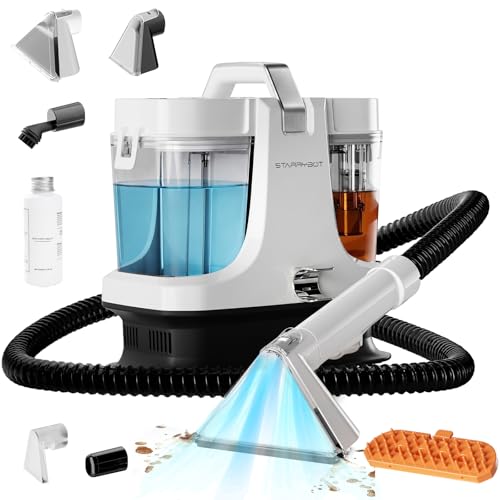 Starrybot Portable Carpet & Upholestery Cleaner Machine for Pets, Spot, Stain,Couch Cleaner Machine with 18Kpa Powerful Suction,Car/Auto Detailer(French grey)