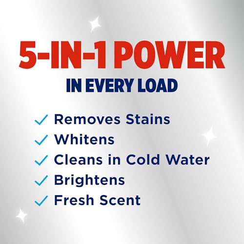 OxiClean Max Force Advanced Stain Remover Liquid, Color-Safe, Bleach-Free Kids and Baby Essential, Use with Detergent to Remove Messy Stains like Berries, Juice, Mud, Grass, 45 Fl Oz