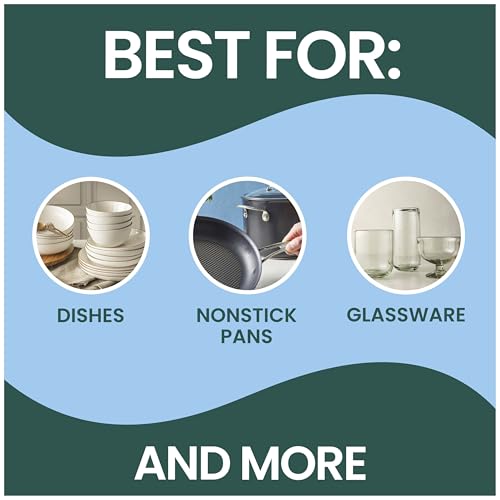 Scotch-Brite Non-Scratch Dishwand Kit, Includes 1 Wand & 8 Refill Pads, Keep Hands Out of the Mess, Blue