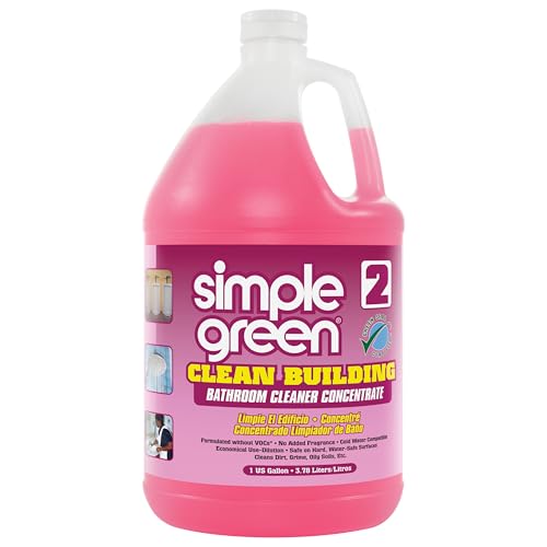 Simple Green 11101CT Clean Building Bathroom Cleaner Concentrate, Unscented, 1gal Bottle