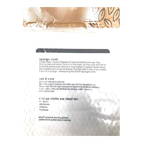 Casabella, Sponge Kind Cloth, 3 Count