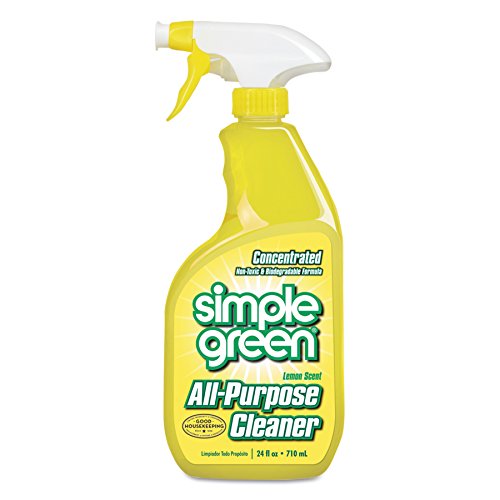Simple Green 14002 Industrial Cleaner & Degreaser, Concentrated, Lemon, 24 oz Bottle (Case of 12)