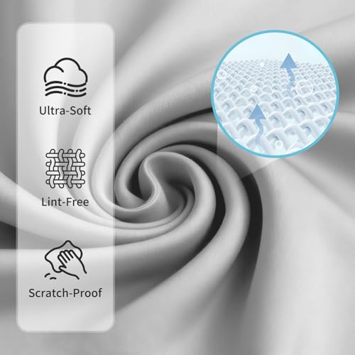 LOJWRY Eye Glass Clean Cloths 6*7in 6 Pcs, Individually Wrapped, High-Density, Ultra Soft, Scratch-Free Premium Microfiber Cleaning Cloth for Glasses, Camera Lens, Screen, Electronics, Tv, Eyeglass.
