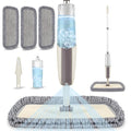 Spray Wet Mops for Hardwood Floor Cleaning - MEXERRIS Microfiber Dust Mop with Spray 3X Reusable Washable Pads - Hard Wood Floor Mops Commercial Home Mop for Laminate Wood Tiles Hardwood Vinyl