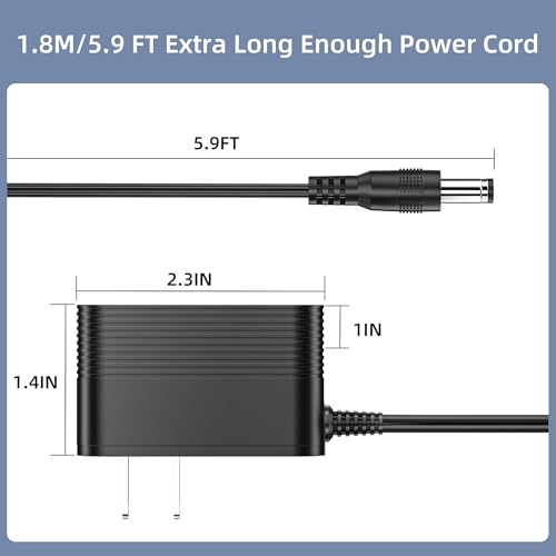 8.4V Charger for Casabella Spin Scrubber, Power Adapter Compatible with Casabella 8501010 Spin Scrubber 7.4V 2000mAh Battery Charger Cord