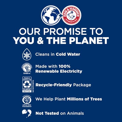Arm and Hammer, Plus OxiClean Odor Blasters Fresh Burst, 77 Loads Liquid Laundry Detergent, 100.5 Fl Oz